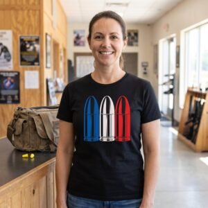 9mm Parabellum in Blue, White and Red, France Tee