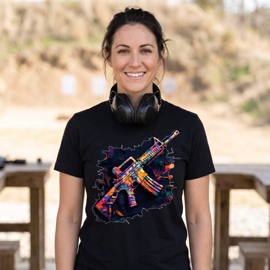 AR 15 Pop Art Rifle, Painted in Full Color