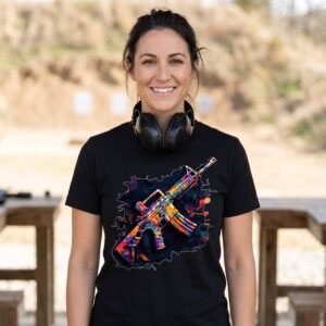 AR 15 Pop Art Rifle, Painted in Full Color