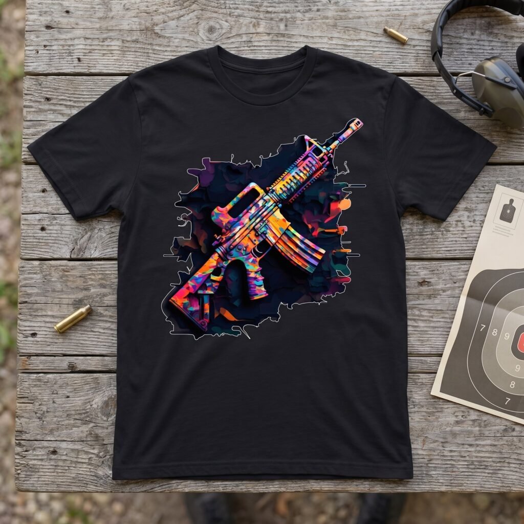 AR 15 Pop Art Rifle, Painted in Full Color