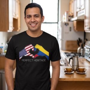 Colombian American Perfect Heritage Heart Tee