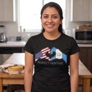 Guatemalan American Perfect Heritage Heart Tee
