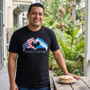 Honduran American Perfect Heritage Heart Tee