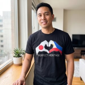 Japanese Filipino Perfect Heritage Heart Hands Tee