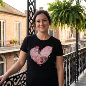 Je T’aime, Elegant French I Love You Script Tee