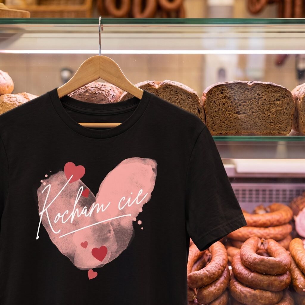 Kocham Cie, Polish I Love You Watercolor Tee