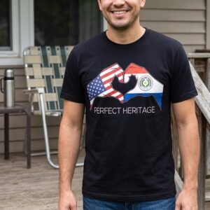 Paraguayan American Perfect Heritage Heart Tee