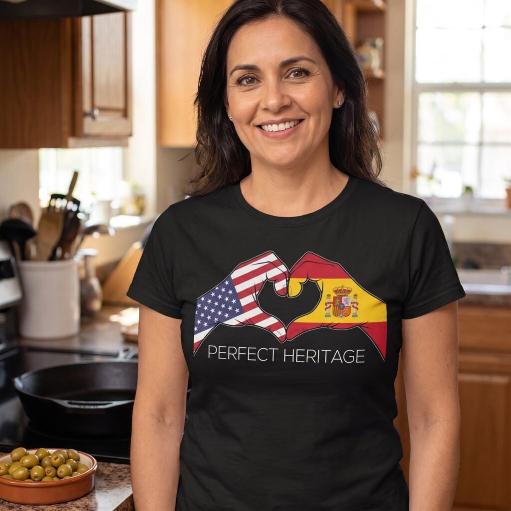 Spanish American Perfect Heritage Heart Tee