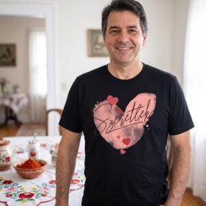 Szeretlek, Hungarian I Love You Script Tee